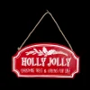 Sale Christmas Forever ORN METAL SIGN 3.25″ RED “HOLLY JOLLY”