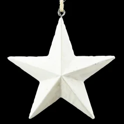 Hot Christmas Forever ORN METAL STAR 4.75″ WHITE