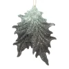 Best Christmas Forever ORN MINT/DK FOREST GRN HOLLY LEAVES 4.25″ W/ GLTR.