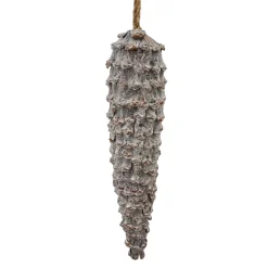 Hot Christmas Forever ORN NAT.DROP PINECONE FROSTED 12.5″ GLITTER