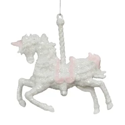 Outlet Christmas Forever ORN PINK-LIGHT CARROUSEL 4.25″ W/ GLTR.