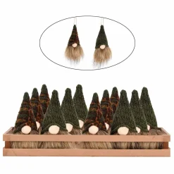 Discount Christmas Forever ORN PLUSH GNOME 7″ DARK GREEN/ BROWN 2/S IN DISPLAY BOX