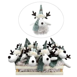 Best Christmas Forever ORN PLUSH MOOSE PLUSH 4.5″ RED/GREEN/GRAY 2 ASSTD.