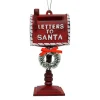 Christmas Forever ORN RED MAILBOX LETTER TO SANTA 4.5″ ANTIQUE RED W/ WREATH