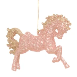 Online Christmas Forever ORN ROSE GOLD HORSE 4″ ROSE GOLD 2-TONE GLTR.