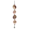 Clearance Christmas Forever ORN ROSE GOLD/CLEAR ROUND 4PC JEWEL 7″ W/ BELL