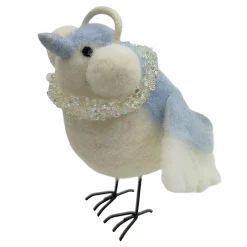 Outlet Christmas Forever ORN STANDING BIRD W/ EARMUFFS 5.5″ WHITE