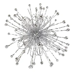 Best Christmas Forever ORN STAR BURST 16″ W/ SILVER GLTR