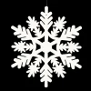Clearance Christmas Forever ORN WHITE SNOWFLAKE 6″ W/ WHT GLTR