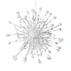 New Christmas Forever ORN WHITE STARBURST 7.5″ W/ WHITE GLTR