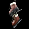 Outlet Christmas Forever ORN WINTER METAL SKATES 4.5″ METAL BLADE – RED