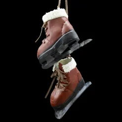 Outlet Christmas Forever ORN WINTER METAL SKATES 4.5″ METAL BLADE – RED