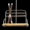 Best Christmas Forever ORN WINTER METAL SKI CHAIR LIFT 5″ WOOD SEAT