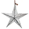 Outlet Christmas Forever ORN WOODEN STAR HANGING DECOR 6.5″ WHITE WASHED