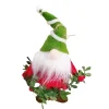 Discount Christmas Forever ORN WOOL GNOME WITH HOLLY LEAF GARLAND 5.5″