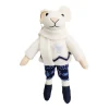 Christmas Forever ORN WOOL MOUSE 5.5″ W/ BLUE PANTS & WHITE SCARF