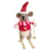 Online Christmas Forever ORN WOOL MOUSE 6″SKIING