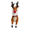 Discount Christmas Forever ORN WOOL REINDEER WITH BELL AND LIGHTS 6″