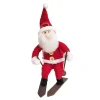 Best Christmas Forever ORN WOOL SKING SANTA 6.5″H