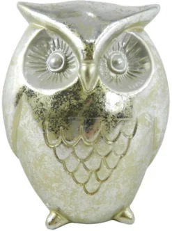 Christmas Forever OWL 6.5″ ANTIQUE SILVER