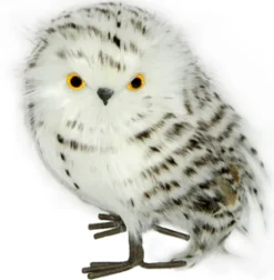 Outlet Christmas Forever OWL GRAY/WHITE 6″ LONG HAIR STANDING