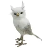 Sale Christmas Forever OWL WHITE/ CREAM 10.5″ STANDING W/ LACE & FEATHER