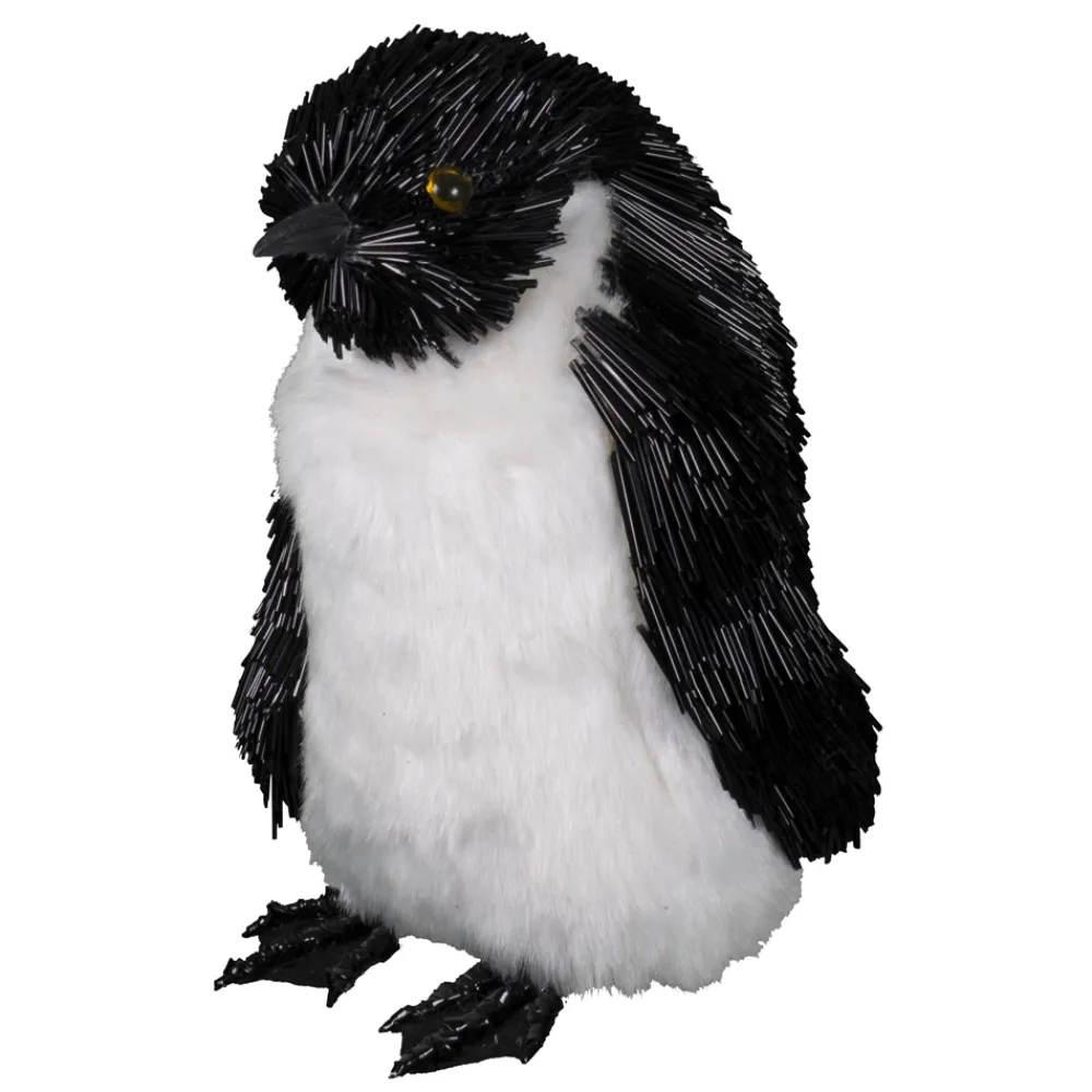 New Christmas Forever PENGUIN BLACK/ WHITE 7″ W/ FUR BELLY