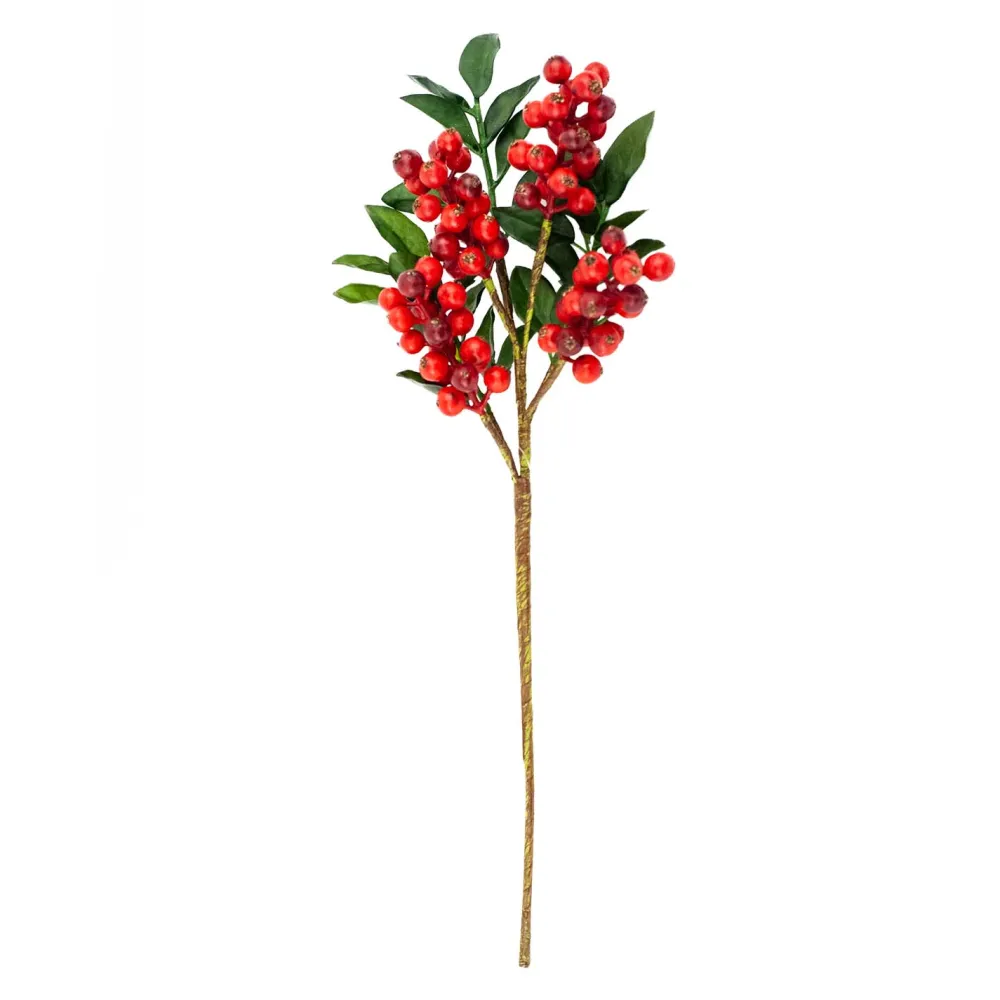 Best Christmas Forever PICK BERRY 13.5″ RED W/ LEAVES