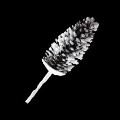 Discount Christmas Forever PICK PINE CONE 17″ LARGE NATURAL FLOCKED ARTIFICIAL CONE
