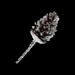 Hot Christmas Forever PICK PINE CONE 13″ NATURAL ICED