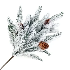 Hot Christmas Forever PICK PINE FLOCKED 12″ W/ PINE CONES
