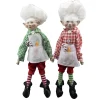 Sale Christmas Forever POSABLE ELF 14″ BOY RED/ GREE BAKER OUTFIT 2 ASST.
