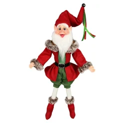 Hot Christmas Forever POSABLE ELF 18″ RED/GREEN/BROWN