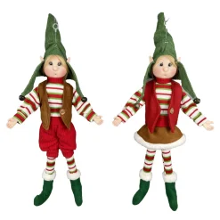 Best Christmas Forever POSABLE ELF 18″ RED/GREEN/WHITE 2 ASSTD.