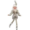 New Christmas Forever POSABLE ELF BOY 18″ CHAMPAGNE/SILVER