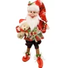 New Christmas Forever POSABLE ELF WHIMSICAL 16″ RED/GREEN W/ TEDDY BEAR