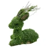 Hot Christmas Forever REINDEER FAUX MOSS SITTING 15″x13″ MOSS GREEN