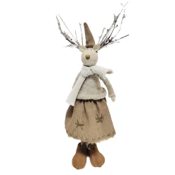 Sale Christmas Forever REINDEER GIRL STANDING 15″ W/ TWIGS BROWN/GLITTER