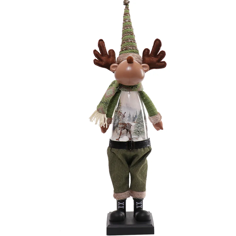 Clearance Christmas Forever REINDEER STANDING 27″ MUSICAL & LIGHTING SCENE (3AA B/O-NOT INCLUDED)