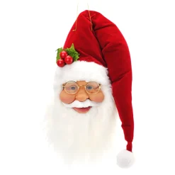 Sale Christmas Forever SANTA HEAD 18″ RED
