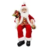 Hot Christmas Forever SANTA SITTING 18″ W/ SACK RED/GREEN/GOLD