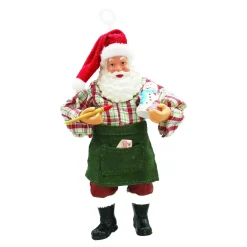 Clearance Christmas Forever SANTA STANDING 08″ ARTIST RED/GREEN WITH PAINTBRUSH
