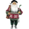 Christmas Forever SANTA STANDING 16″ GOLFING RED/GREEN