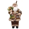 Discount Christmas Forever SANTA STANDING 18″ W/ GIFT BAG BROWN