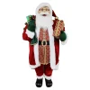 Best Christmas Forever SANTA STANDING 72″ W/ SACK RED/GREEN/GOLD