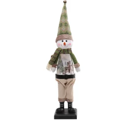 Clearance Christmas Forever SNOWMAN STANDING 28″ MUSICAL & LIGHTING SCENE (3AA B/O-NOT INCLUDED)