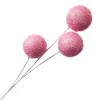 Outlet Christmas Forever SPRAY BALLS 24″ PINK ICED FLAKES/GLITTER