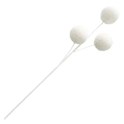 Best Christmas Forever SPRAY BALLS 28.5″ WHITE WOOL FABRIC