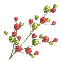 Outlet Christmas Forever SPRAY BALLS 31″X27 RED/ CHARTREUSE SHINY /MATT