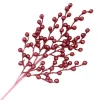 New Christmas Forever SPRAY BERRY 25.5″ DARK PINK GLITTER